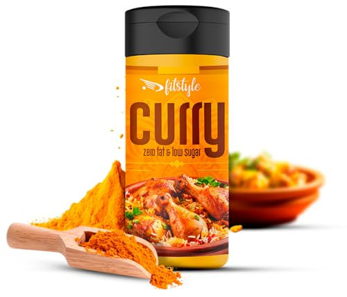 Salsa Curry 0% FITstyle 280ml | Sin azúcar y sin grasa | Textura espesa y sabor intenso | Apto para dietas