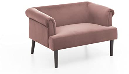 Atlantic Home Collection Charlie Loveseats, Massivholz, (1) Rosa, 118/85/88 cm