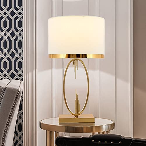 Mengjay E27 Nachttischlampe Stoffschirm Schreibtischlampe,Moderne Tischlampe Tischleuchte Schlafzimmerlampe,vintage Lampenschirm aus Leinen,Nachttisch Lichtdekoration Schreibtischleuchten