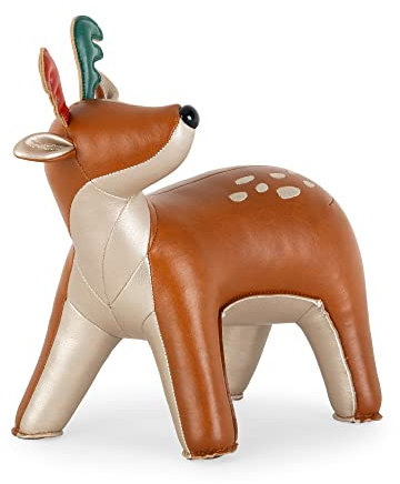 Zuny, Serre-livres spécial (Deer Luke) Tan+Pearl Gold-2022 X'Mas