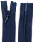 Aerzetix - C61934 - Set di 10 Cerniere Invisibili 65cm Non separabili - Cerniera Lampo - Colore Blu Scuro - pelletteria Jeans Pantaloni Vestito Gonna Abbigliamento Cucito