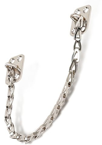 MEGA HANDLES - Transom Door Chain 12 I Transom Door Lock I Window Locks I Door Chain Lock I Heavy Duty Design I Fits All Standard Door and Window Sizes - Polished Chrome