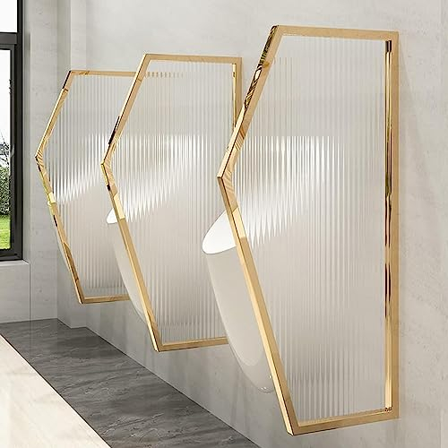 Urinal-Trennwand aus gehärtetem Glas, an der Wand montierter Urinal-Sichtschutz für Männer, Urinal-Toiletten-Trennwand für Schulen, Kindergärten, Einkaufsmöglichkeiten, öffentliche