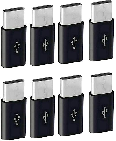 Speesy 8X Adattatore da -USB Un USB C, Adattatore di Ricarica da Mini Un Typec, Connettore di Conversione Adattatore USB Tipo C con
