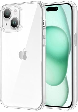 WORLD CONNECTERE Case for iPhone 15 Crystal Clear Phone Cover, Anti-Scratch and Shock-Absorption, Soft Silicone TPU Phone Basic Case, Compatible with iPhone 15 6.1 inch