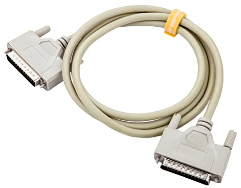 ulafbwur Cable de datos para impresora, cable de impresora profesional de alta velocidad 1,5 m, 3 m, 5 m, puerto paralelo de 25 pines, DB25 macho a macho, cable de extensión LPT para impresora de