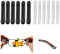 6 Paar Brillenbügel überzug,Brillenbügel,Silikonbrille Anti-Rutsch-Abdeckung (Schwarz,Transparent),Brillenbügel überzug Silikon,Brillen-Ohrpolster,Brillen Ohrhaken,Anti-Rutsch-Überzug für Brillen
