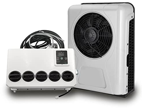 RV Klimaanlage 12 Volt-Dc-Rv-Air-Conditioner-Split-Energie-Elektro-LKW-Fahrerhaus Klimaanlage-Einheit Für Wohnmobile Semi Truck Ac-Einheit, Eac1009.12.W, Weiß