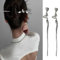 2Pcs Silver Spiral Snake Metal Minimalism Irregular Chinese Hair Chopsticks Hairpin, Punk Metal Hair Chopsticks Chinese Hairpin Hair Accessories for Women and Girls.