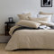 MILDLY Housse de Couette 240x260 Coton, 100% Coton Lavé, Certifié Oeko-TEX, Apricot Set de Housse Couette avec Fermeture Éclair, Parure de Lit 2 Personne 240x260 Coton avec 2 Taie d'oreiller 65x65 cm