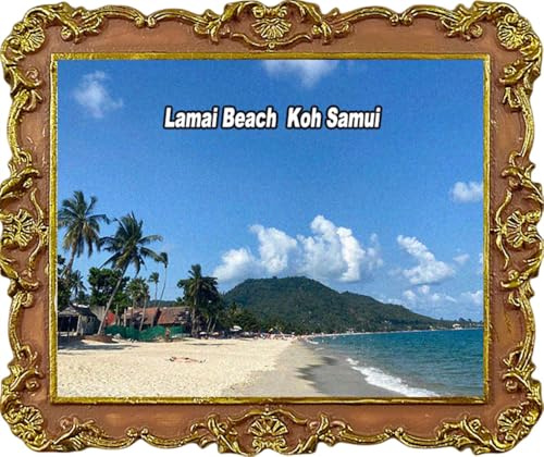 Lamai Beach KOH Samui Thailand Kühlschrankmagnete, Touristensouvenir, Kühlschrankdekoration, Magnet