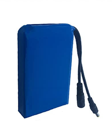 Batterie au Lithium, Batterie polymère 12 V 3 Ah, 4 Ah, 5 Ah, 6 Ah, 7 Ah, 9 Ah, 12 Ah, Batterie au Lithium polymère Rechargeable Portable avec Chargeur et Prise DC5.5 * 2.1 et affi