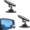 2 Pcs Blind Spot Mirrors for Cars, 360° Rotate Convex Blindspot Mirrors with Vacuum Suction Cup, Waterproof Anti-Fog HD Glass Mirror, Traffic Safety General for Cars SUV Trucks Large Vans, Black Round