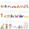 MINISOISO 20 Piezas Beads Plantilla, 5mm Juego de Placas de Cuentas para Planchar con 20 Patrones Papel Tarjeta, 4 Pinzas, 5 Llavero, 12 Acollador, DIY Manualidades para Niños