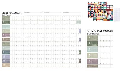 Wandkalender 2025,2025 Wandkalender - Wandkalender - Wandkalender Jahresplaner 2025 - einseitiger Kalender 2025 mit monatlichem Urlaubskalender für das Klassenzimmer in der Schule