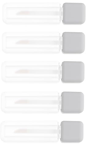 Mikinona 5stücke Lipgloss-behälter Zylindrischen Lip Gloss Flaschen Sub Flaschen Diy Lip Gloss Rohre Mit Deckel Leere Für Reisen Lippenöl Lippenfarbe