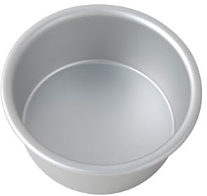 KAMBERG – Molde redondo para tartas, 10 x 5,2 cm, aluminio anodizado, plateado