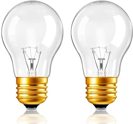 Blakapoo A15 E26 40w Oven Light Bulb (Pack of 2)