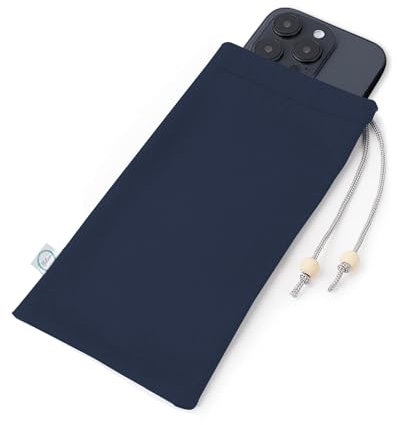 Halsa EMF Handyhülle, hochgeschützt, EMF-Blockiertasche, Signalblockierung, Anti-EMP-Strahlungs-Tasche für digitalen Privatsphäre, passend für die meisten Handys, 10,2 x 20,3 cm, Grau