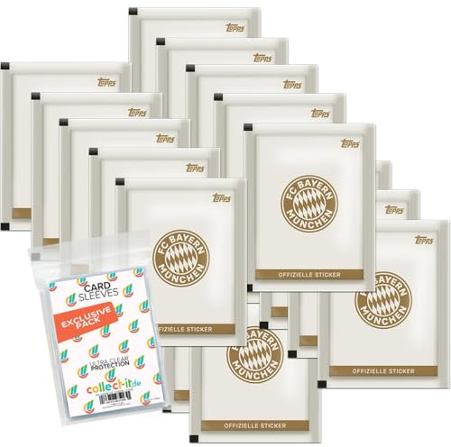 Bundle mit FC Bayern München - 125 Jahre - Sammelsticker - 20 Tüten + exklusive collect-it Hüllen