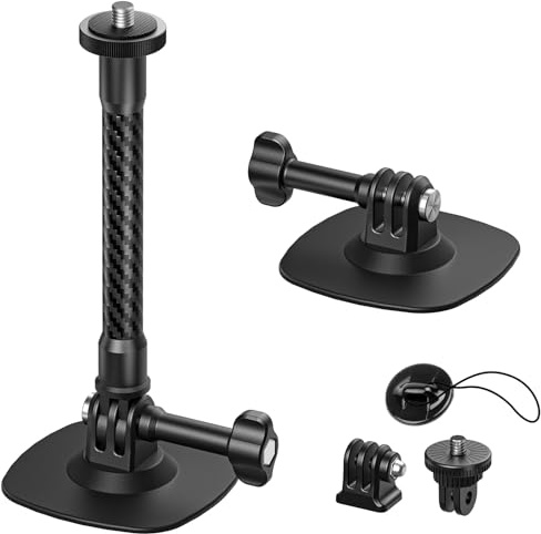 Maectech Support Adhésif Flexible Compatible avec pour Insta360 Helmet Mount X5 X4 X3 Ace Pro pour Base pour Appareil Photo Action pour Gopro Hero Kit D'installation pour DJI Osmo Action Accessoires