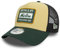 New Era Patch Trucker Cap verstellbar Sommer beige grün Kappe A-Frame Buffalo 1920 - One-Size