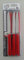 InoxBonomi 39506R Blister 6 Pezzi, Coltello Bistecca o Pizza 12 cm, Manico, Rosso