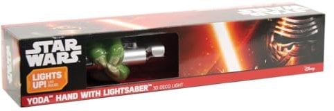 3D Light FX 3D Wall Light FX - Star Wars Yoda Light, Multicolor, 25.4 x 12.2 x 32.8cm (0EB-2E8-7D3)