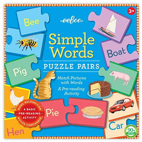 eeBoo Einfache Wort-Puzzle-Paare.