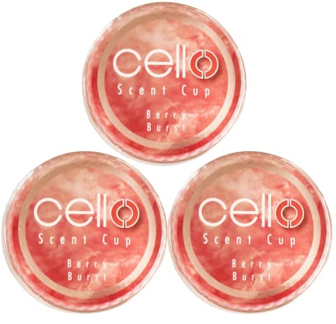 Cello Berry Burst Scent Cup x3. Tealight Scented Candles. High Fragrance Tea Lights Candles. Divine Scented Candle Melt Cups. for Tealight & Candle Holders. Stunning Candles Gifts for Women.