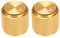 sourcing map 2 Stück Lautstärkeregler Potentiometer Knopf Amplifier E-Gitarre Aluminium Golden Schwarz
