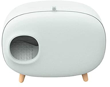 Lettiera Per Gatti Autopulente Automatica, Toilette Per Gatti Super Grande Semi-Chiusa, Lettiera Per Gatti Antispruzzo A Deodorante,Blu