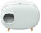 Lettiera Per Gatti Autopulente Automatica, Toilette Per Gatti Super Grande Semi-Chiusa, Lettiera Per Gatti Antispruzzo A Deodorante,Blu