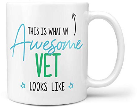 This is What an Awesome Vet Looks Like Gift Present Christmas Birthday 10oz Ceramic Mug