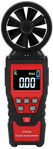 HT625 Anemometer, kann Windgeschwindigkeit, Tester und Detektoren Luftstrom und Anemometer Luftvolumen, Temperatur und Luftfeuchtigkeit messen, Handanemometer
