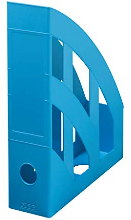 herlitz 50034000 Stehsammler classic, A4-C4, recycelter Kunststoff mit Blauer Engel-Zertifikat, intensiv blau, 4 Stück