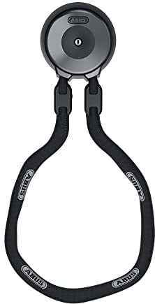 ABUS Wandanker WCH + Kette ACH 9KS - zur Diebstahlsicherung von Fahrrad und Motorrad in Garagen, Kellern oder vor dem Haus - ABUS-Sicherheitslevel 13-130 cm lange Kette
