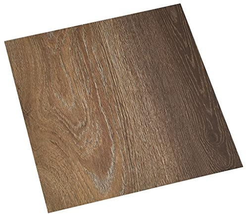 vidaXL 55x PVC-Fliesen Selbstklebend Vinyl-Fliesen Vinylboden Bodenbelag Laminat Dielen Laminatboden Fußboden Fliese Wohnzimmer 5,11m² Braun