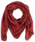 Freak Scene Superfreak Baumwolltuch - Indisches Muster 1 - rot schwarz 85x85 cm - quadratisches Tuch