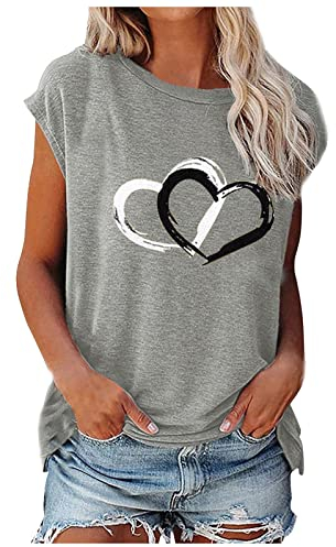 sexy stenströms Hemden Damen bügelautomat t+Shirts+männer Stitch Pullover t+Shirt+Damen Jockey unterhemden Damen stüssy t-Shirt Stringer Tank top Frauen Geschenk miederkleid XXL(B-Grau,M)