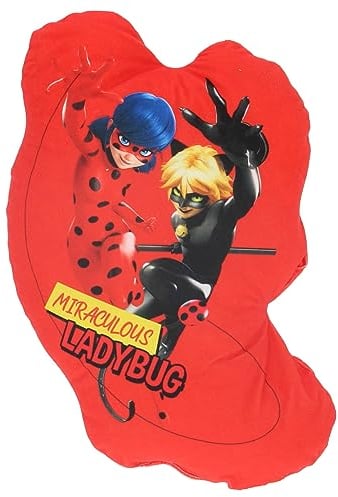 Coussin Forme Miraculous Ladybug Rouge