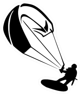 Kite Surfer Aufkleber Kitesurfer Aufkleber Surf Aufkleber Sport Aufkleber Auto Aufkleber (RPt18/4) (20 x 17 cm)