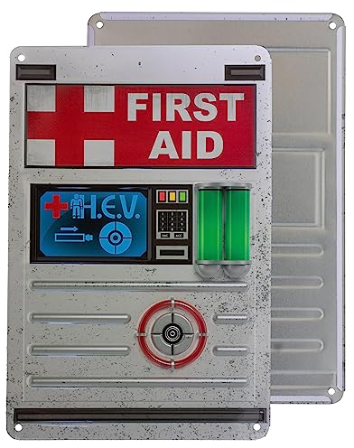 getDigital Blechschild Health Charger inspiriert durch Half Life - Metallschild, Dekoschild, Wandschild, Poster aus Metall für Geeks & Gamer - 20 x 30,3 cm, Weißblech