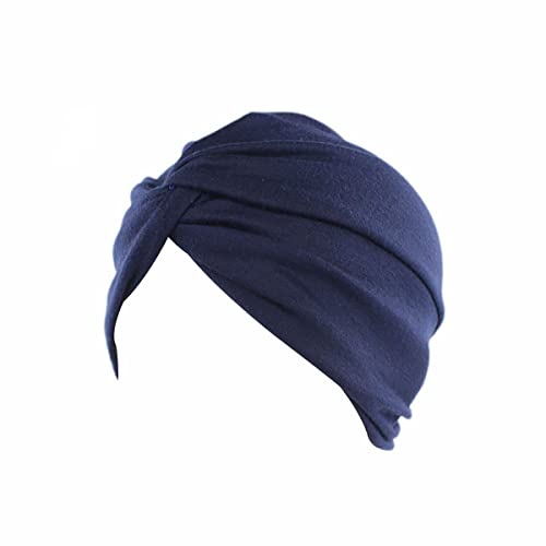 Luminary Chemo-Kopftuch für Frauen mit Haarausfall - Krebspatienten Kopfbedeckung Turban,Kopfband (Marineblau)