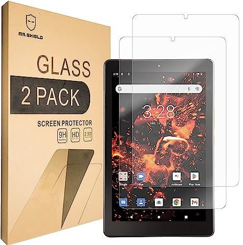 Mr.Shield [2-Pack] Screen Protector For Orbic Tab8 4G LTE Tablet 8 Inch [Tempered Glass] [Japan Glass with 9H Hardness] Screen Protector