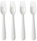 IKEA Kalas Besteck-Set für Kinder und Babys, cremefarben, 4 Stück, BPA-frei