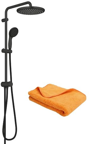 Colonne de douche GROHE Vitalio Start System 250 avec inverseur noir + microfibre