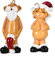 Gehanico Weihnachten Lustiger Nackter Weihnachtsmann Hängender Anhänger Nackter Weihnachtsmann für Zuhause 2023 Silvesterdekorationen Weihnachtsmann Baum Harz (2 STK 8cm)