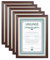 IDEAL TREND 2er 3er 5er 10er Pack Dokument Bilderrahmen 21x29,7 DIN A4 Urkunde Foto Rahmen: Farbe: 5er Pack Mahagoni