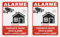 Be In Your Mind Lot de 2 panneaux d'avertissement de vidéosurveillance en aluminium réfléchissant pour l'extérieur 24 heures 20 x 15 cm